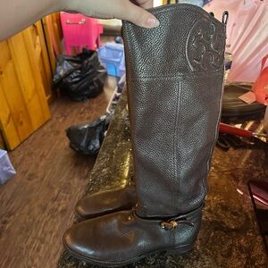 Tory Burch Brown Heeled Boots